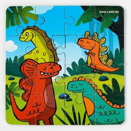 Anthistress label with a puzzle "Dinosaur"-4