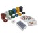 Poker, set for the game (maps 54 pcs, chips 120 pcs.), With a face value, 15 x 15 cm