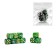 A set of dice of playing "Game time", 10 pcs, 1.6 x 1.6 cm, green marble