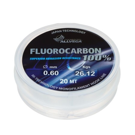 Monophile FX FX FX FLUOROCARBON LESTION 100%, diameter 0.60 mm, test 26.12 kg, 20 m, transparent-1