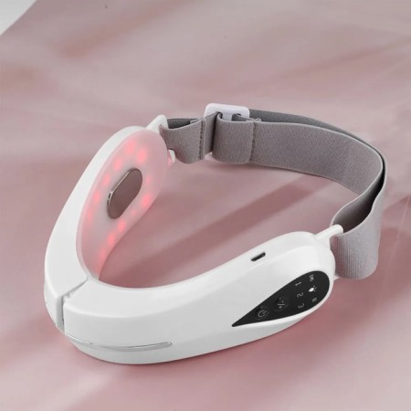 Massager for correction of the chin LEM-36, microcurrent, vibration, from the battery, white