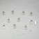 Garland “thread” 3 m with nozzles “star bulbs”, IP20, transparent thread, 80 LED, white glow, 8 modes, 220 V