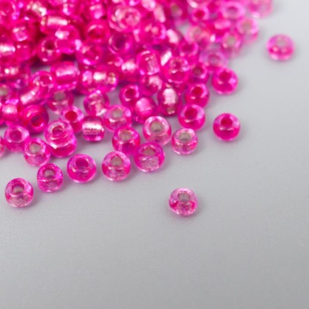 12/0 round beads in the bottle "Pink" transparent-color 20 g-2
