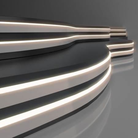 Flexible Neon Elektrostandard, IP65, SMD2835, 120 LED/m, 24V, glow day white