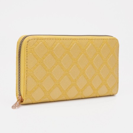 Women's wallet with lightning, yellow color