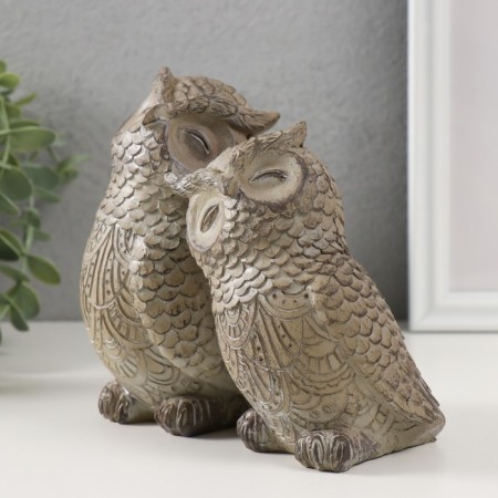 Souvenir Polystone "Gray couple of Filin" 8.5x14.5x14.5 cm-3