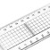 The line 30 cm Istanm "Designer", plastic, 2 scales, transparent, colorless, euro suspension