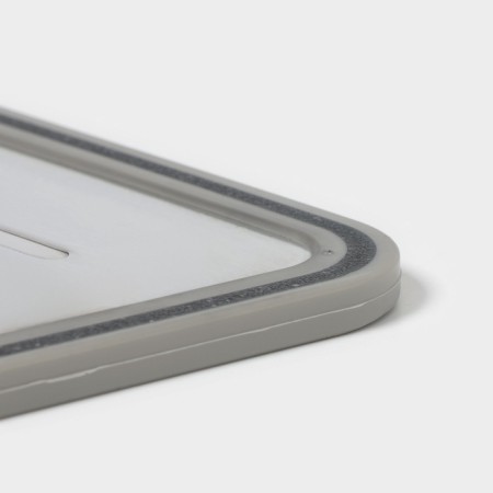 Board for defrosting and cutting products with a sharpener for knives Magistro, 3 in 1, 38 × 26 × 0.7 cm, silver-5