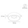 Ass-built Lamp Heze A6665PL-1CC, GU10, 50 W, 9.8x9.8x3.2 cm, chromium, white