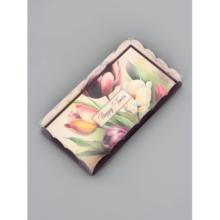 Cookie box, confectionery packaging, "tulips", 10.5 x 20 x 3cm-2