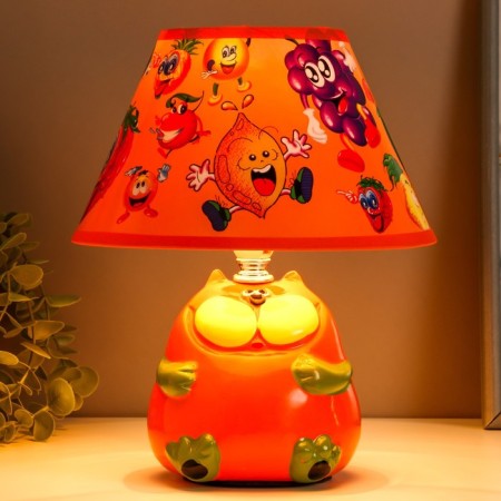 Table lamp "Cat" 1HE14 40W orange 20x20x25cm.-1