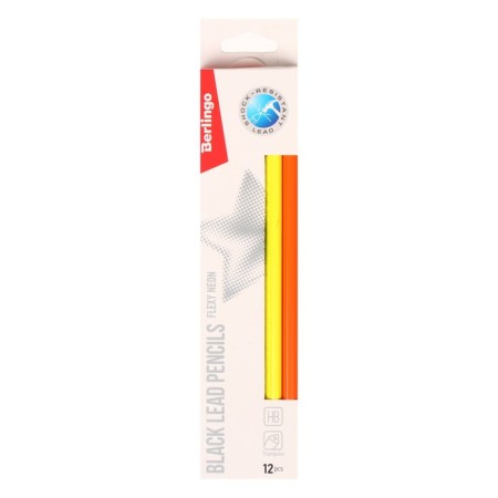 Black Black -granographic “Flexy Neon” HB, sharpened, plastic, assorted-3