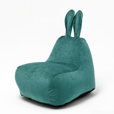 Milk-Milk chair, size 80x90 cm velor, emerald color