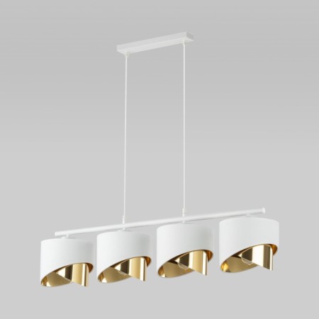 Suspended lamp TK Lighting Grant White 4822, E27, 4x40W, 950x200 mm, white color