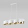 Suspended lamp TK Lighting Grant White 4822, E27, 4x40W, 950x200 mm, white color