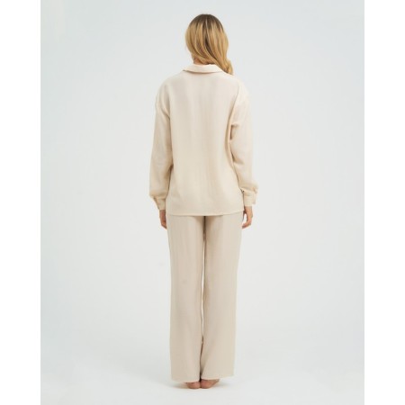 Female pajamas (shirt and trousers) KAFTAN beige, r.48-50-6