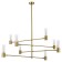 Ceiling Ceiling ST LUCE. SL1239.303.08. Vitra. 8x5 watts, G9, 4000k, 115x115x93 cm, brass color