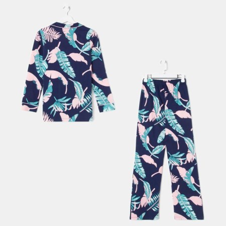 Пижама женская (рубашка и брюки) KAFTAN "Tropical dream" р. 52-54-8