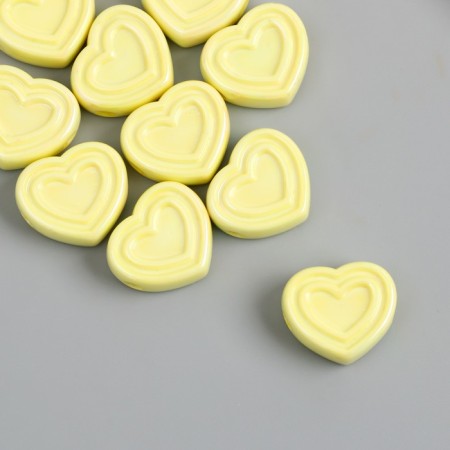 Busina for creativity plastic "heart. Purumatic gloss" mix 0.8x2.1x2.4 cm-1
