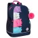 School backpack, 38 x 28 x 18 cm, Grizzly, ergonomic back, blue