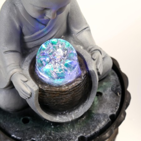 Table fountain "Little Buddha" 28x18x18 cm-3