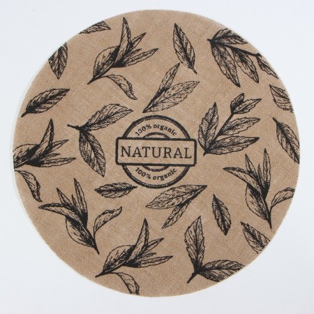 Набор салфеток Этель "Natural"- 4шт. d38, джут-1