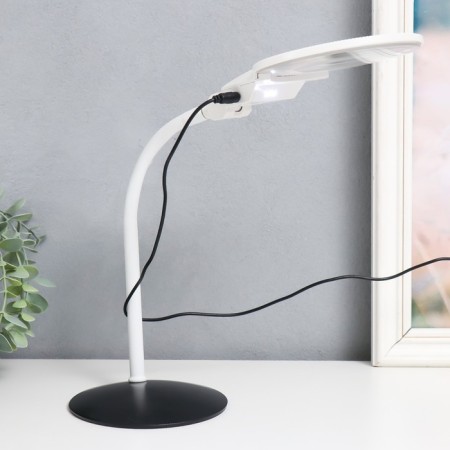 Lamp-lupa x3 x4.5 for LED creativity from 3 lr1130 lenses d = 2.1 and 11 cm white-2