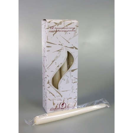 Antique candle, 2.3x 24.5 cm, 5 hours, 55 g, ivory-1