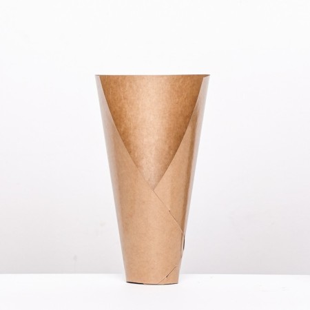 Floristic cone without bottom, folding, craft, 32x30cm