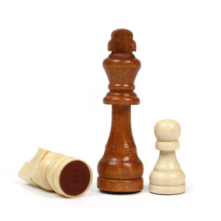Chess Wooden Grandmaster, tournament 43 x 43 cm, King H-9 cm, pawn H-3.5 cm-1