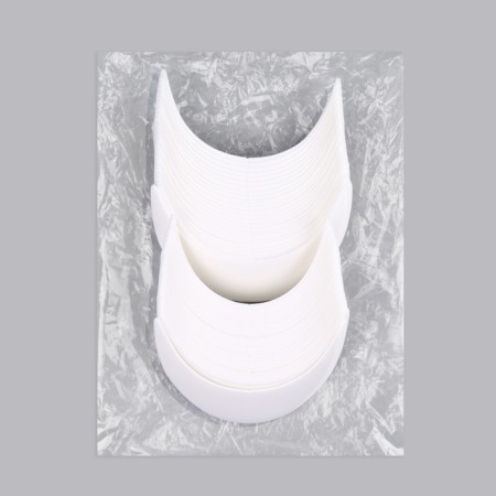 A cap for cap, bent, 5.5 × 19 cm, white color, price for 1 piece-4