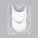 A cap for cap, bent, 5.5 × 19 cm, white color, price for 1 piece