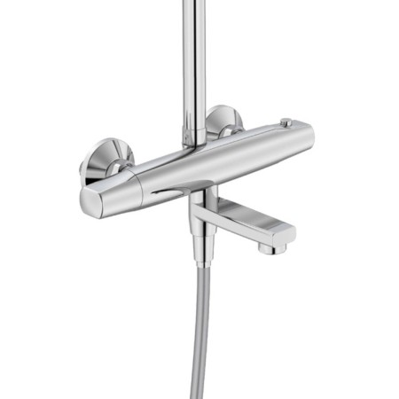 Shower system IDDIS Torr Torsbbti06-S, thermostat, tropical shower, chrome-2