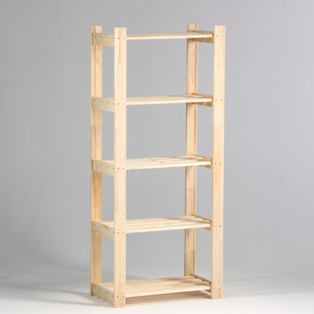 Wooden rack reinforced 150x64x37.5cm, 5 shelves-2