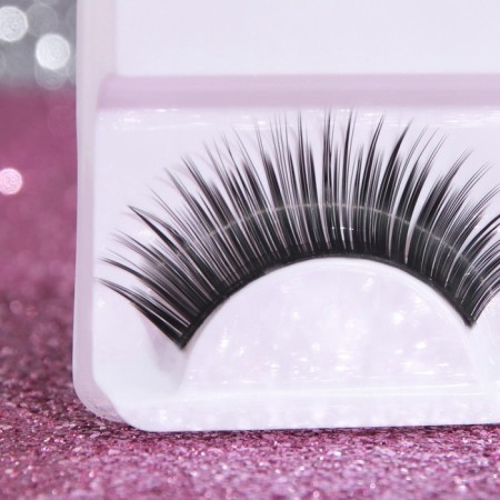 Falled eyelashes "seduction", without glue, black color-2