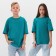 Children's Minaku T -shirt, turquoise color, height 116 cm