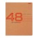 Notebook A5, 48 sheets in the ruler on the Kraft brace, rounded corners, block 65 g/sq.m