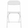 Folding stool Brabix Golf CF-002, white frame, white plastic