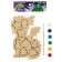 Set for creativity. Wood painting "Dragon"