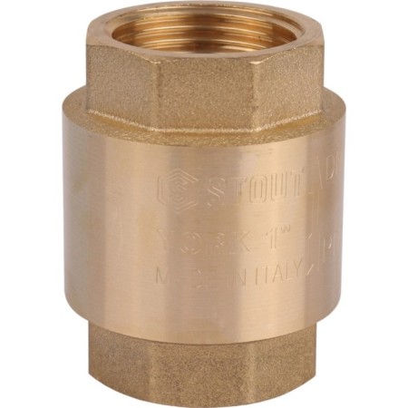 Reverse valve Stout SVC-0012-000025, 1 ", spring, coupling, with a plastic saddle