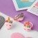 Set of children's "chosen" 2 items: clips, ring, unicorn, color