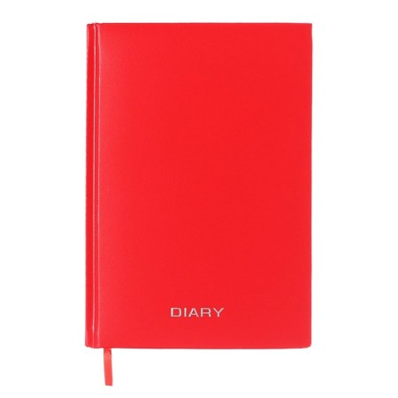 Leduced Diary A5, 160 sheets, Attomex. Orion, solid boumvinyl cover with foam rubber, liesse, block 70 g/m2, red-1