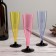 Plastic disposable glass for champagne “flute”, 100 ml, 6 pcs/unit, color mix