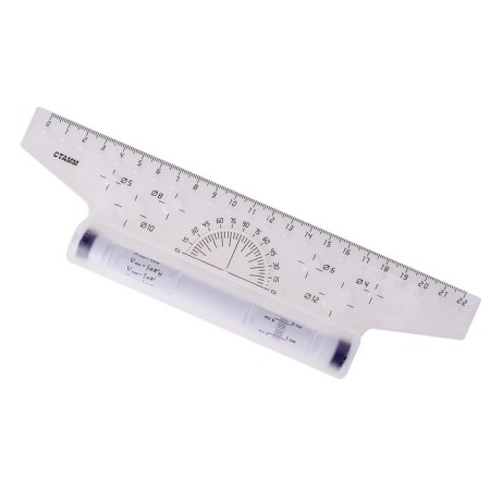 Risshina ruler 22 cm Istanm, colorless, plastic video