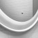 Mirror Comforty "Yerevan-70" LED backing, contactless sensor, white matte