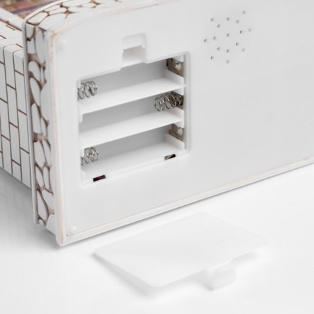 LED figure "Wonderful fireplace", 26x10x18 cm, music, aah3, USB, glow warm white-7