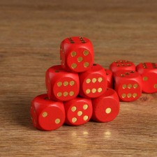 Player bones, 3 x 3 cm, packing 50 pcs