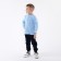 Kit for children (longshilly/pants), blue color, height 110cm
