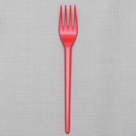 Plastic one -time plastic, 16.5 cm, red color-2