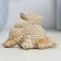 The figure "owl lies" beige, 6x7x5cm